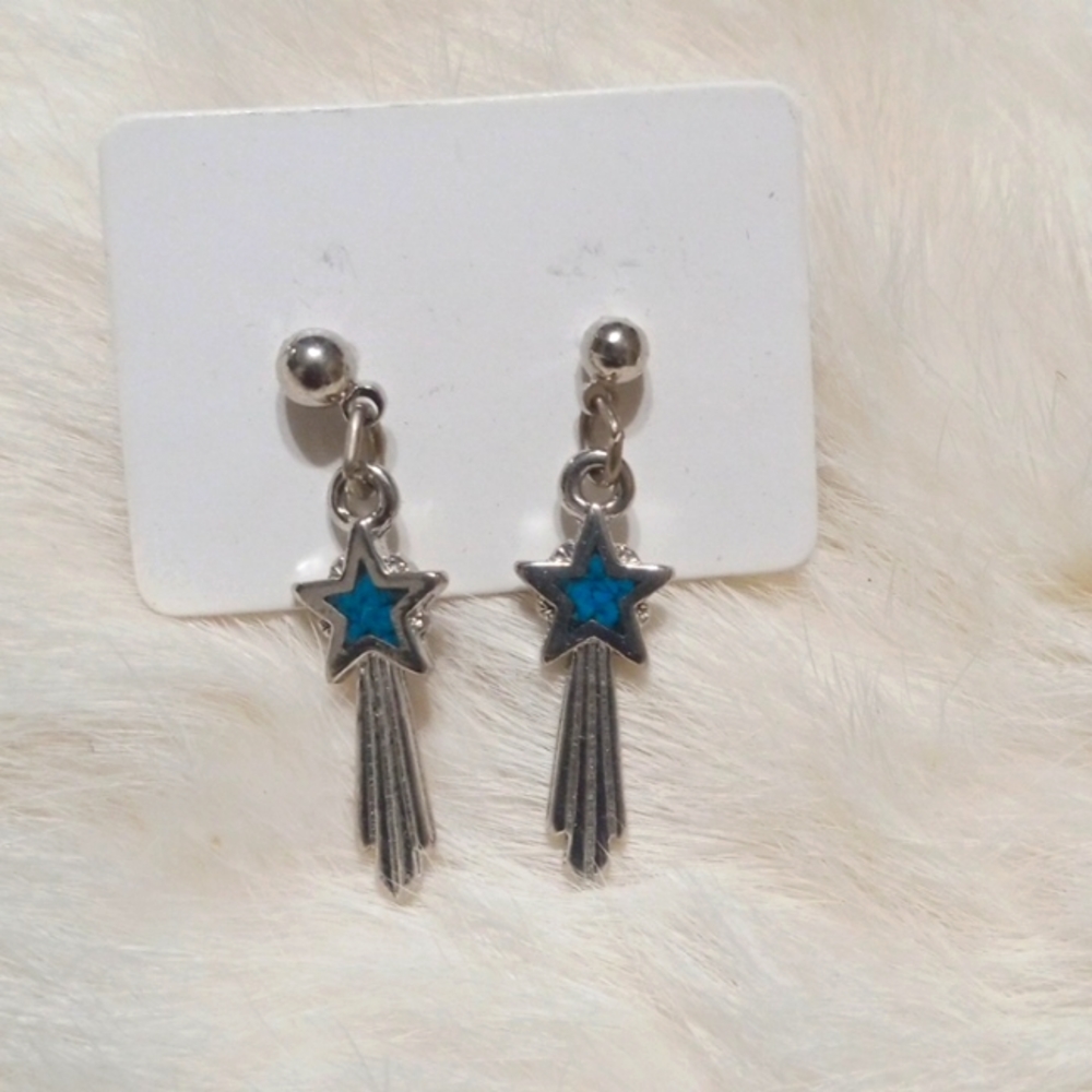 Turquoise Shooting Star Earrings